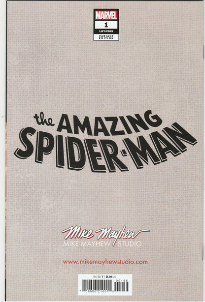 The Amazing Spider-Man Vol. 7 #1 – Mike Mayhew Exclusive Variant Signed with COA