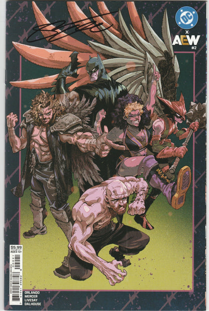DC x AEW #2 – Ricardo López Ortiz Variant Signed by Steve Orlando with COA