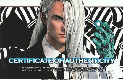 Absolute Batman #22 - Mike Mayhew Exclusive Variant (Ltd. 3000) - Signed by Mike Mayhew with COA