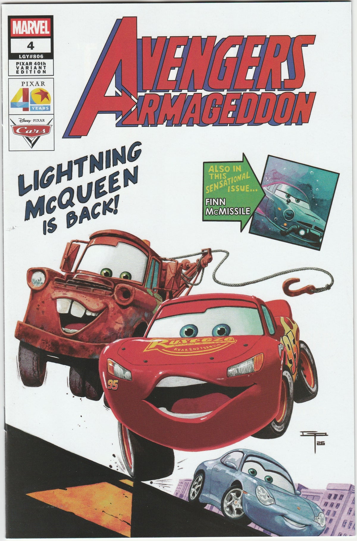 Avengers: Armageddon #4 - Pete Woods Pixar 40th Variant