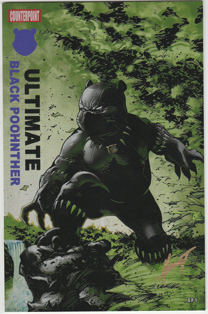 Do You Pooh - Ultimate Black Poohnther Metal Variant - Signed by Marat Mychaels with COA