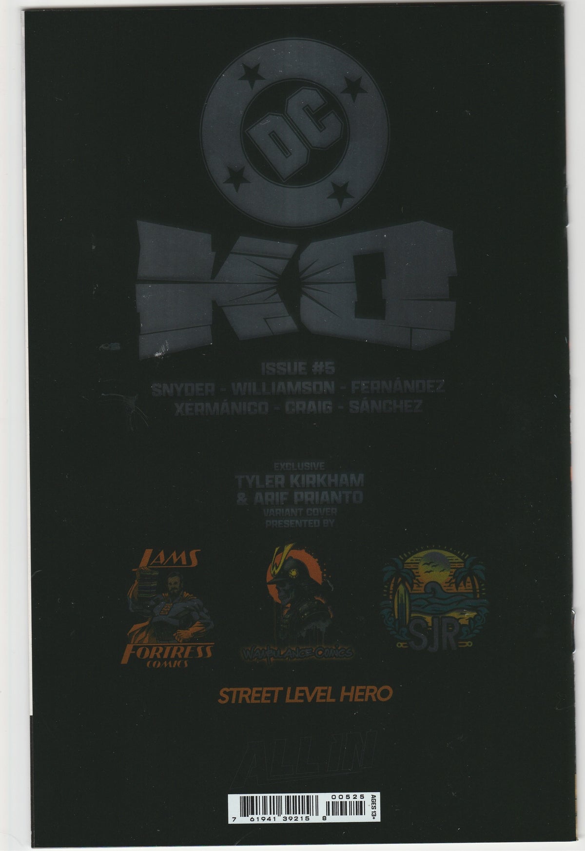 DC K.O. #5 - Tyler Kirkham MegaCon Exclusive Spot Foil Variant (Ltd. 3000)