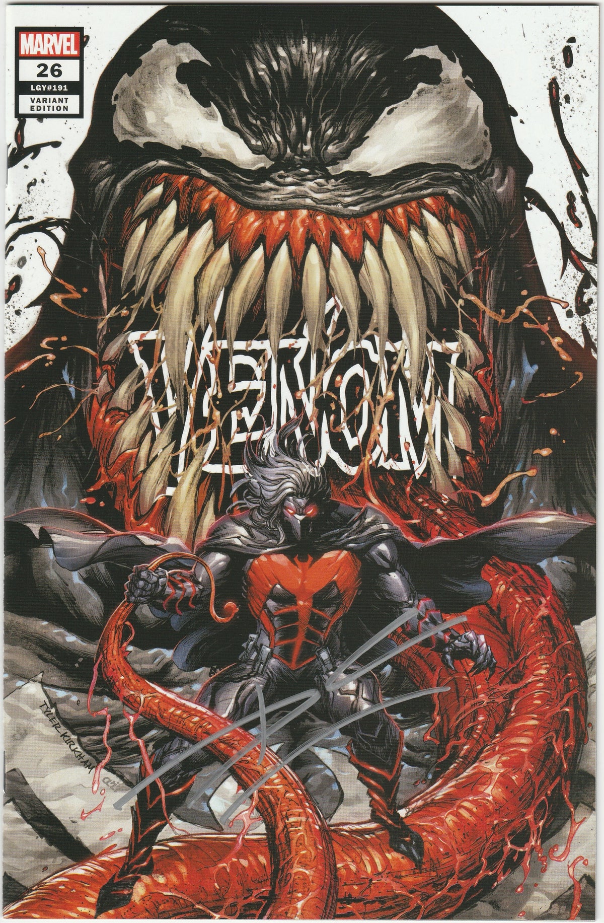 Venom Vol. 4 #26 - Tyler Kirkham Variant - Signed by Donny Cates