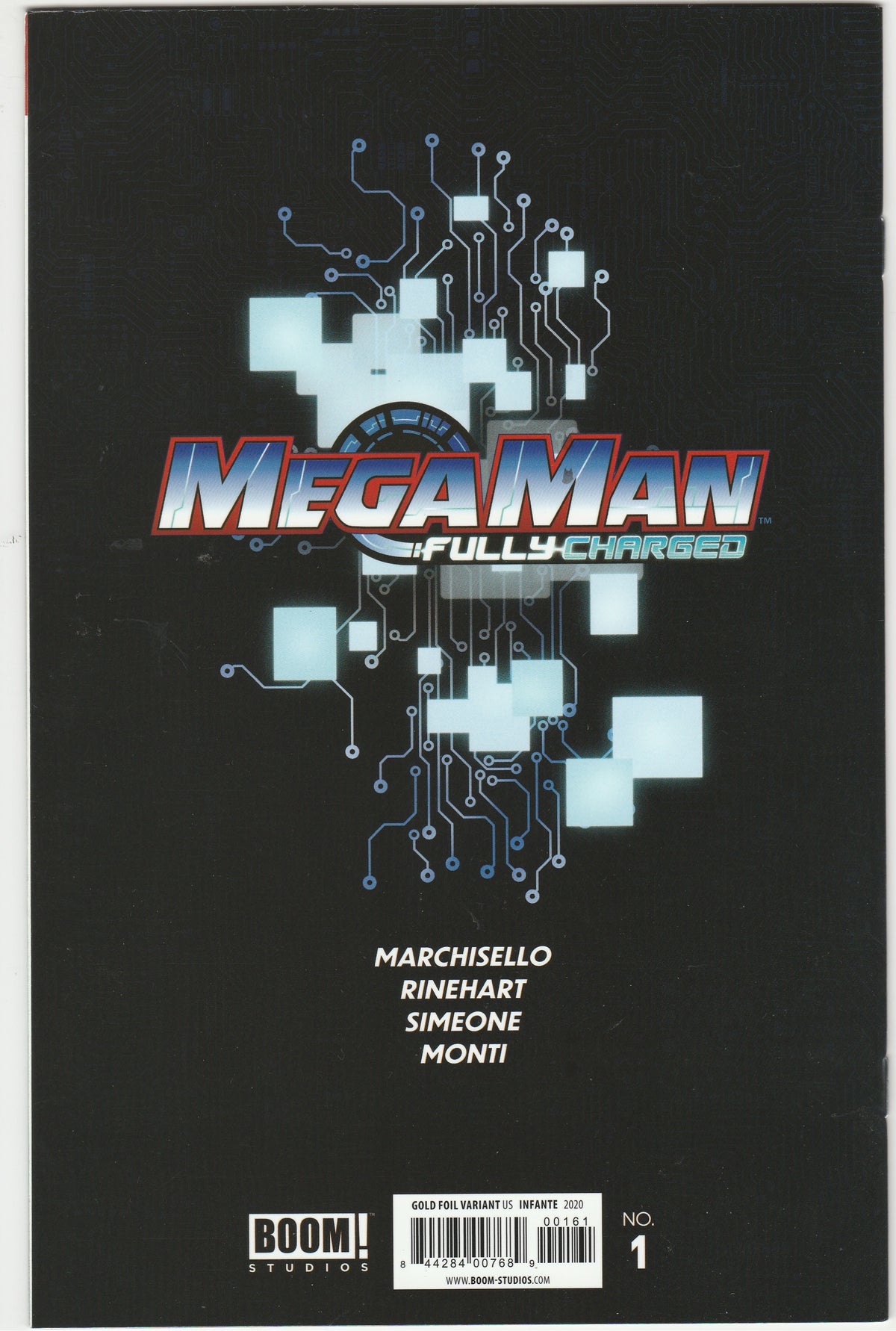Mega Man: Fully Charged #1 - Toni Infante Incentive Gold Foil Variant (1 in 100)