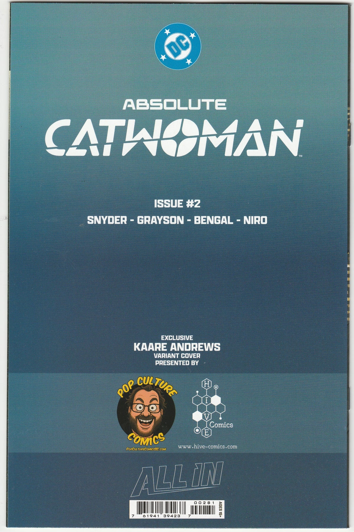Absolute Catwoman #2 - Kaare Andrews Exclusive Variant (Ltd. 2800)