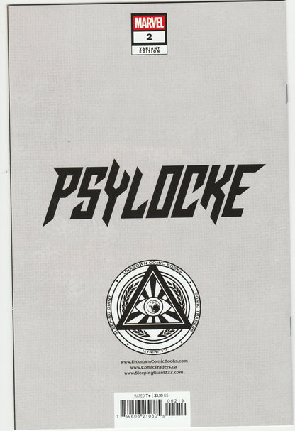 Psylocke Vol. 2 #2 - Nathan Szerdy Exclusive Virgin Variant