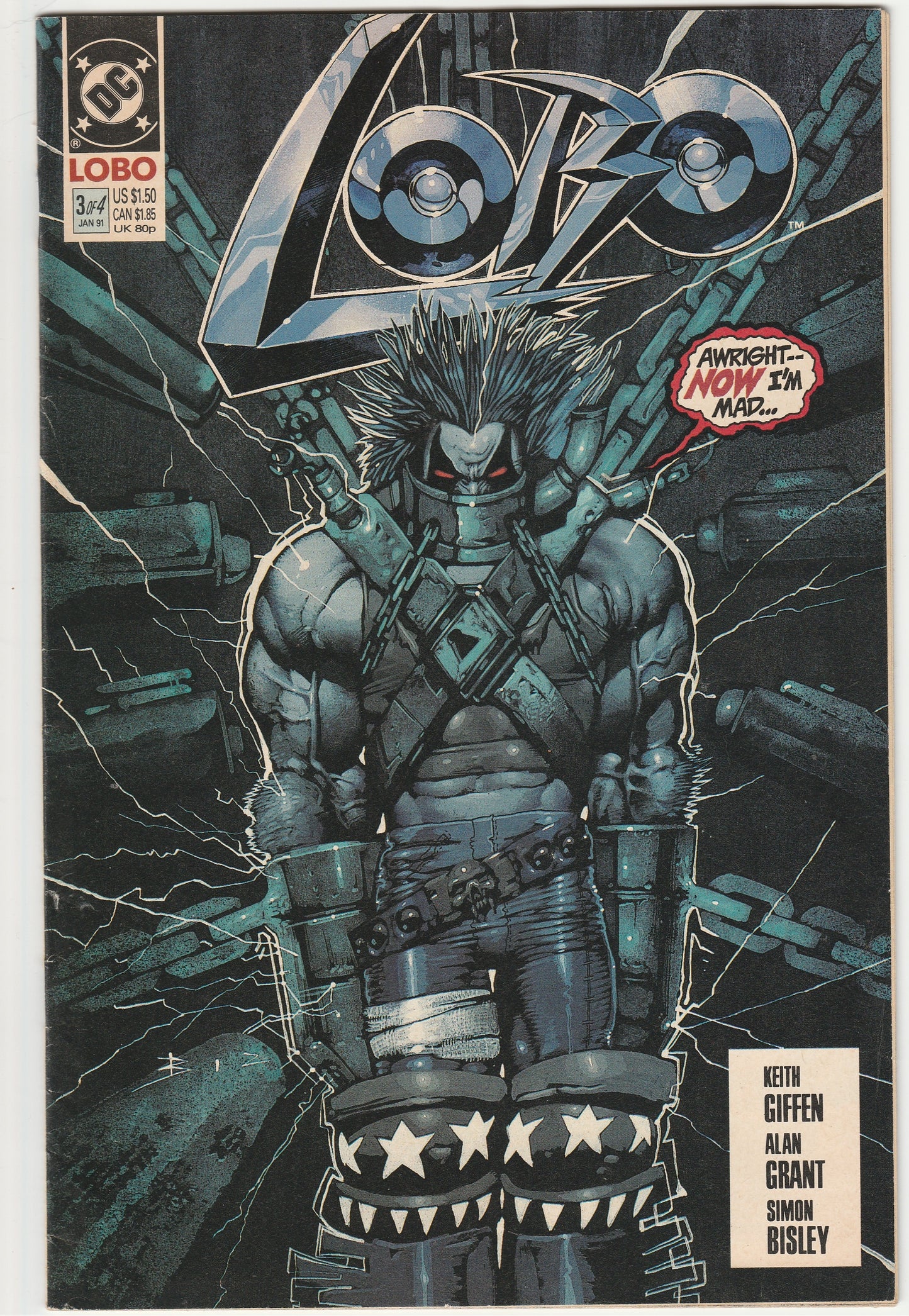 Lobo Vol. 1 #1-4 Complete Mini-Series Set DC Comics 1990
