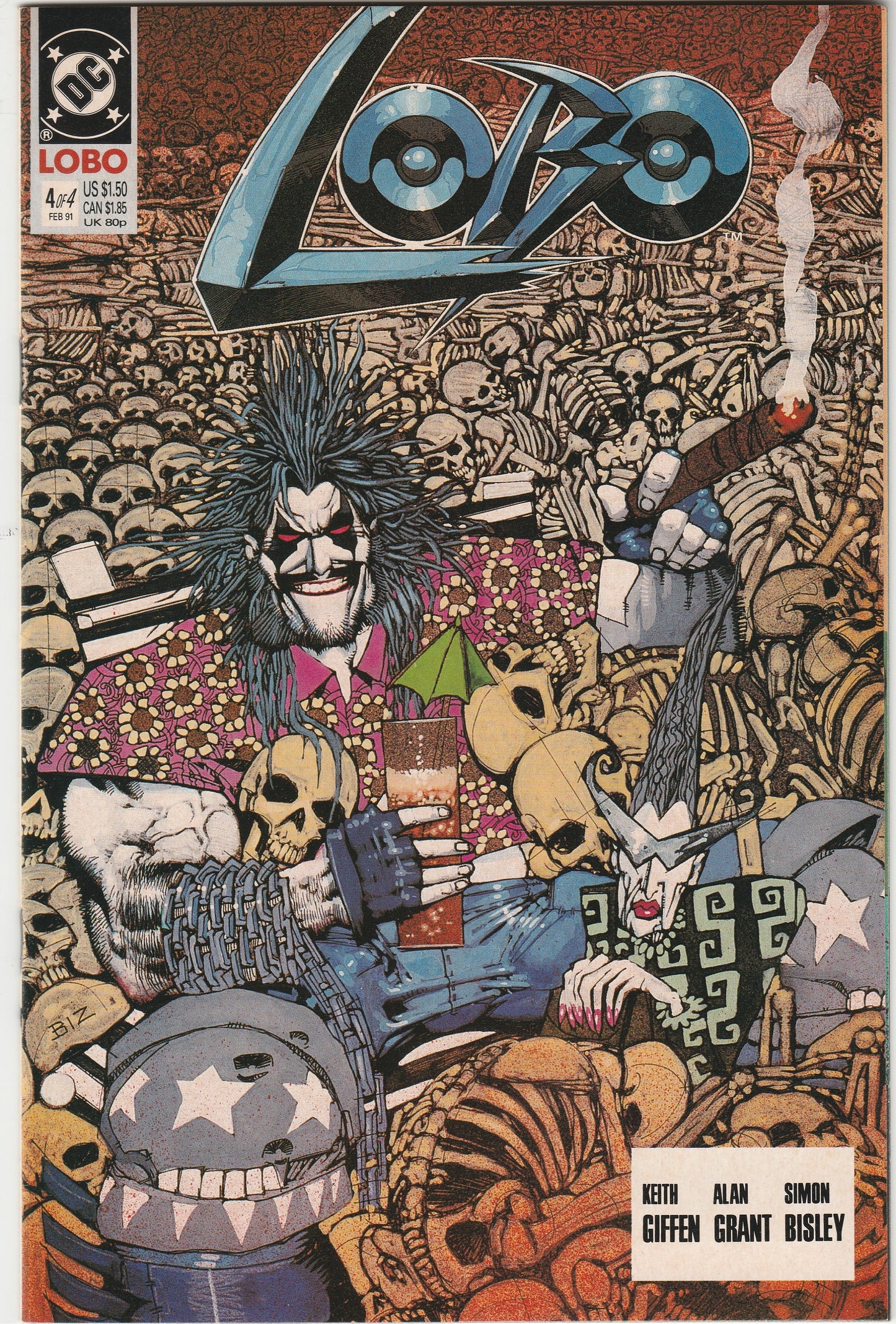 Lobo Vol. 1 #1-4 Complete Mini-Series Set DC Comics 1990