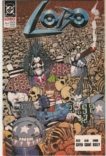 Lobo Vol. 1 #1-4 Complete Mini-Series Set DC Comics 1990