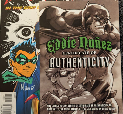 Batman and Robin Vol. 1 #22 Signed and Remarked by Eddie Nunez with COA DC Comic