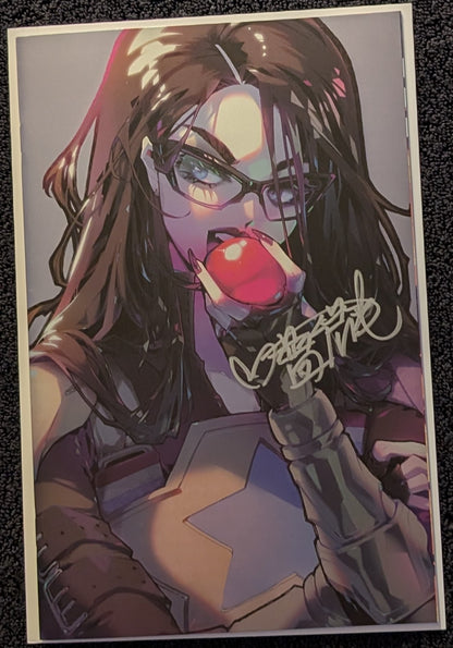 G.I. Joe #6 Dallas Fan Expo Rose Besch Signed Foil Virgin Variant with COA