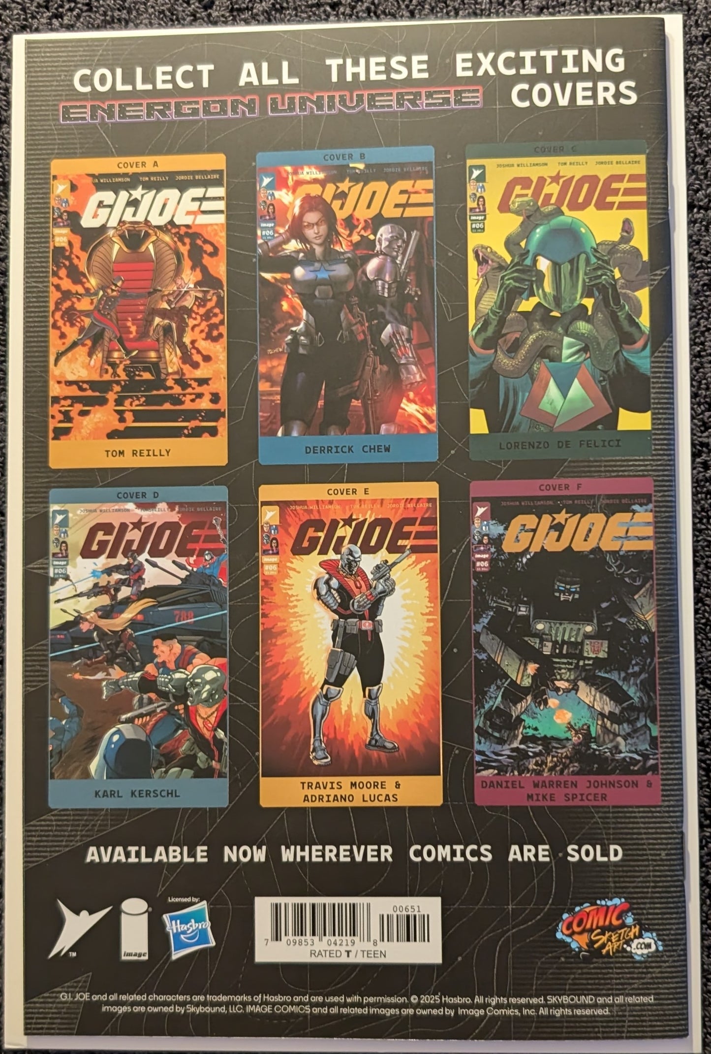 G.I. Joe #6 Dallas Fan Expo Rose Besch Signed Foil Virgin Variant with COA