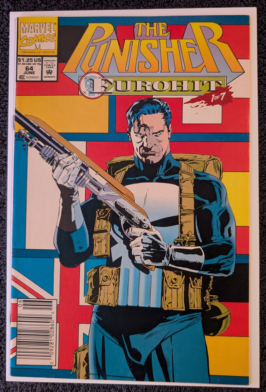 Punisher #64 Newsstand 1st Outlaw Marvel Comic Key Issue