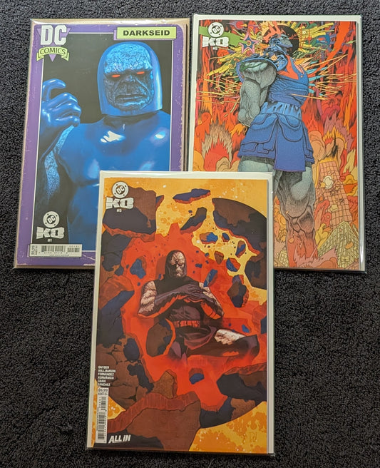 DC K.O. Darkseid Variant Bundle Mark Spears Del Mundo Bertram 3-Comic Set