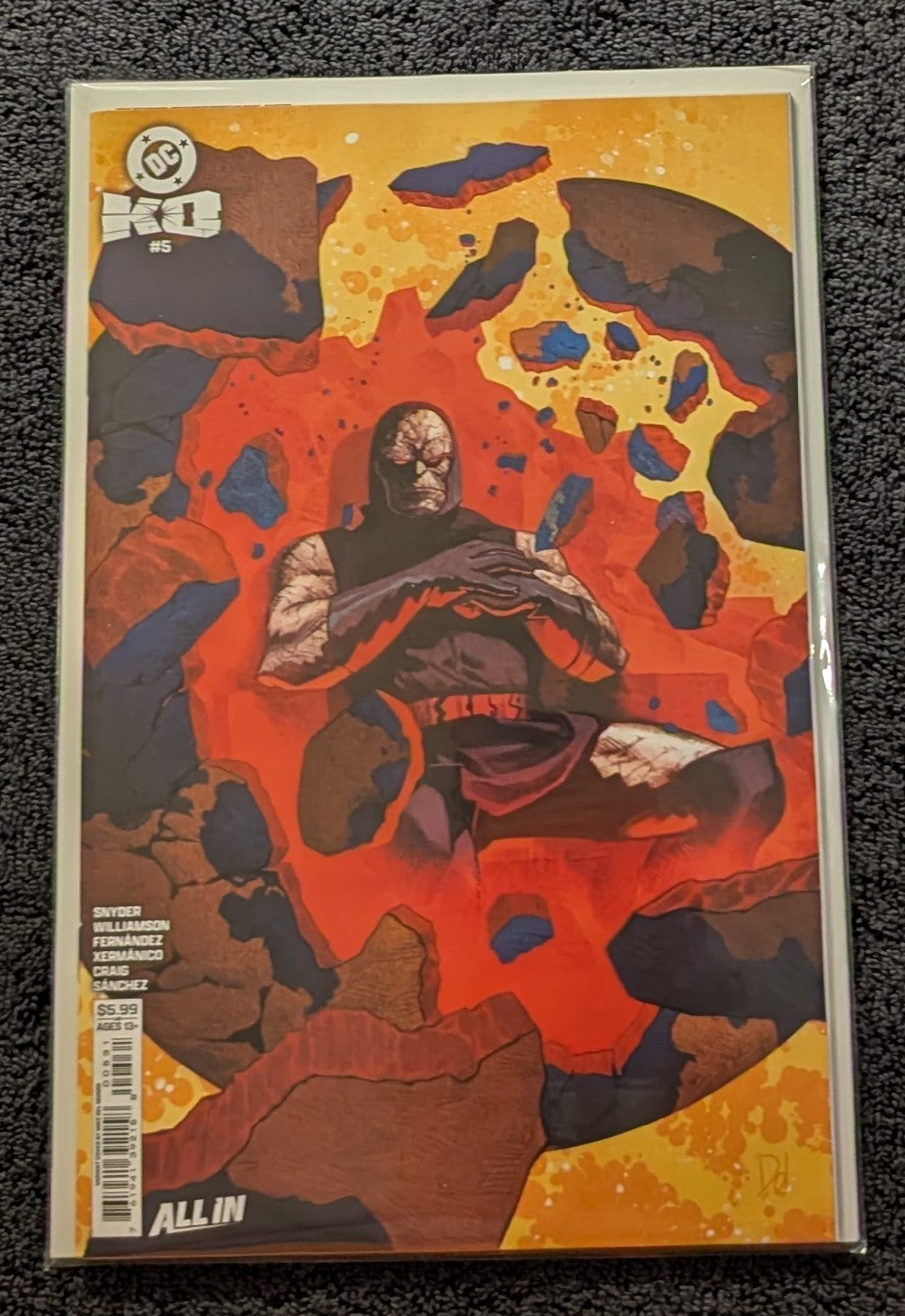 DC K.O. Darkseid Variant Bundle Mark Spears Del Mundo Bertram 3-Comic Set