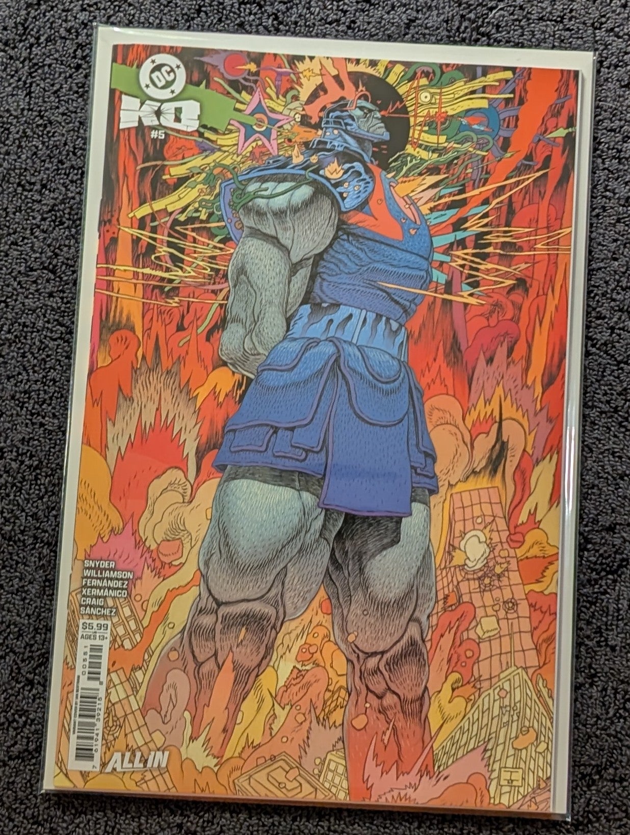 DC K.O. Darkseid Variant Bundle Mark Spears Del Mundo Bertram 3-Comic Set