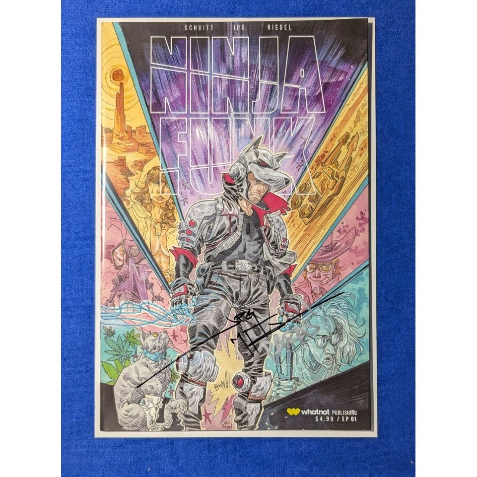 Ninja Funk #1 Alex Riegel Variant Signed by JPG Dual Signature with COA