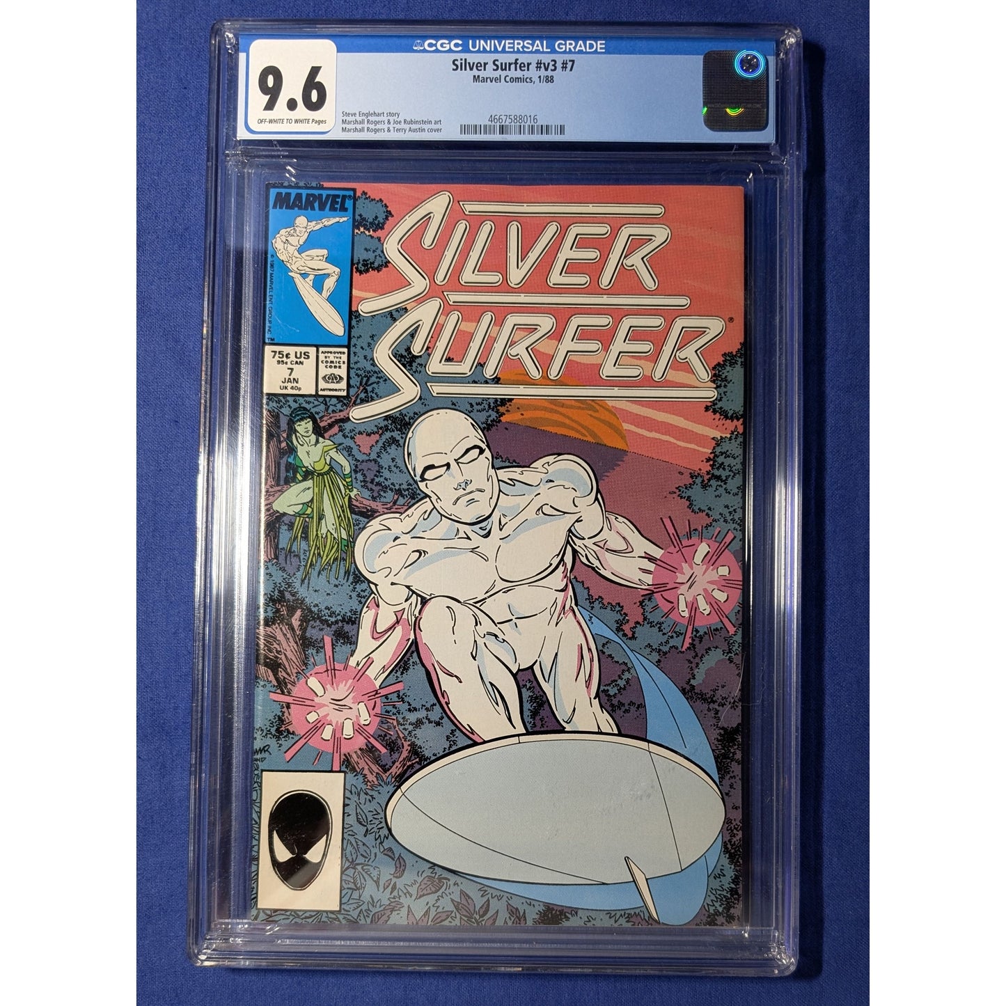 Silver Surfer Vol. 3 #7 CGC 9.6 Graded Marvel Comic (1988) Marshall Rogers Cover