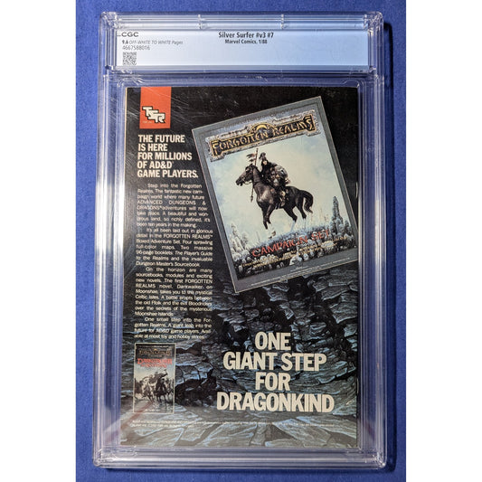 Silver Surfer Vol. 3 #7 CGC 9.6 Graded Marvel Comic (1988) Marshall Rogers Cover