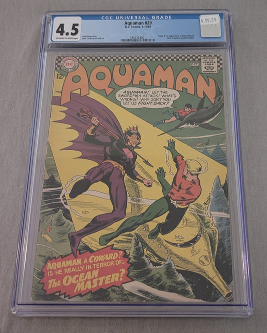 Aquaman #29 CGC 4.5 First Appearance of Ocean Master Orm Marius DC Key Comic