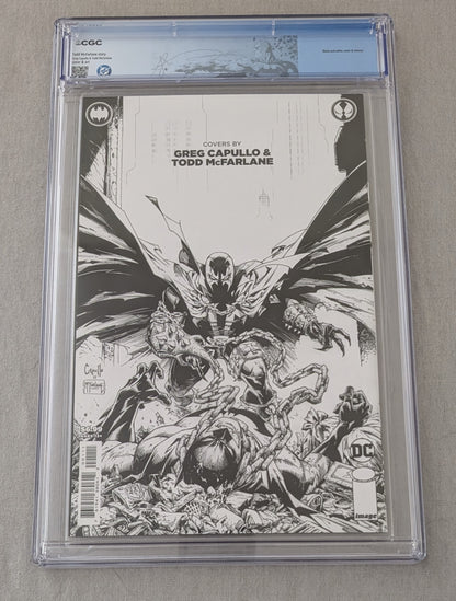 Batman/Spawn Unplugged #1 B&W Variant Darthsig Dual Copy Edition CGC 9.8 Slab + Raw Comic