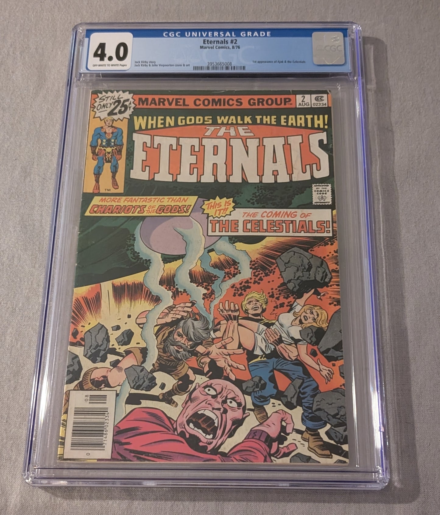 Eternals #2 CGC 4.0 First Ajak First Celestials Marvel Bronze Age Key