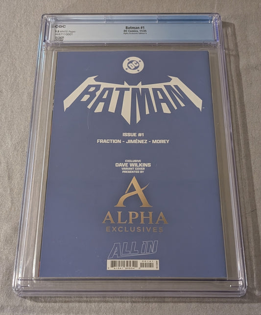 Batman Vol. 4 #1 Dave Wilkins Variant CGC 9.8 | Darthsig