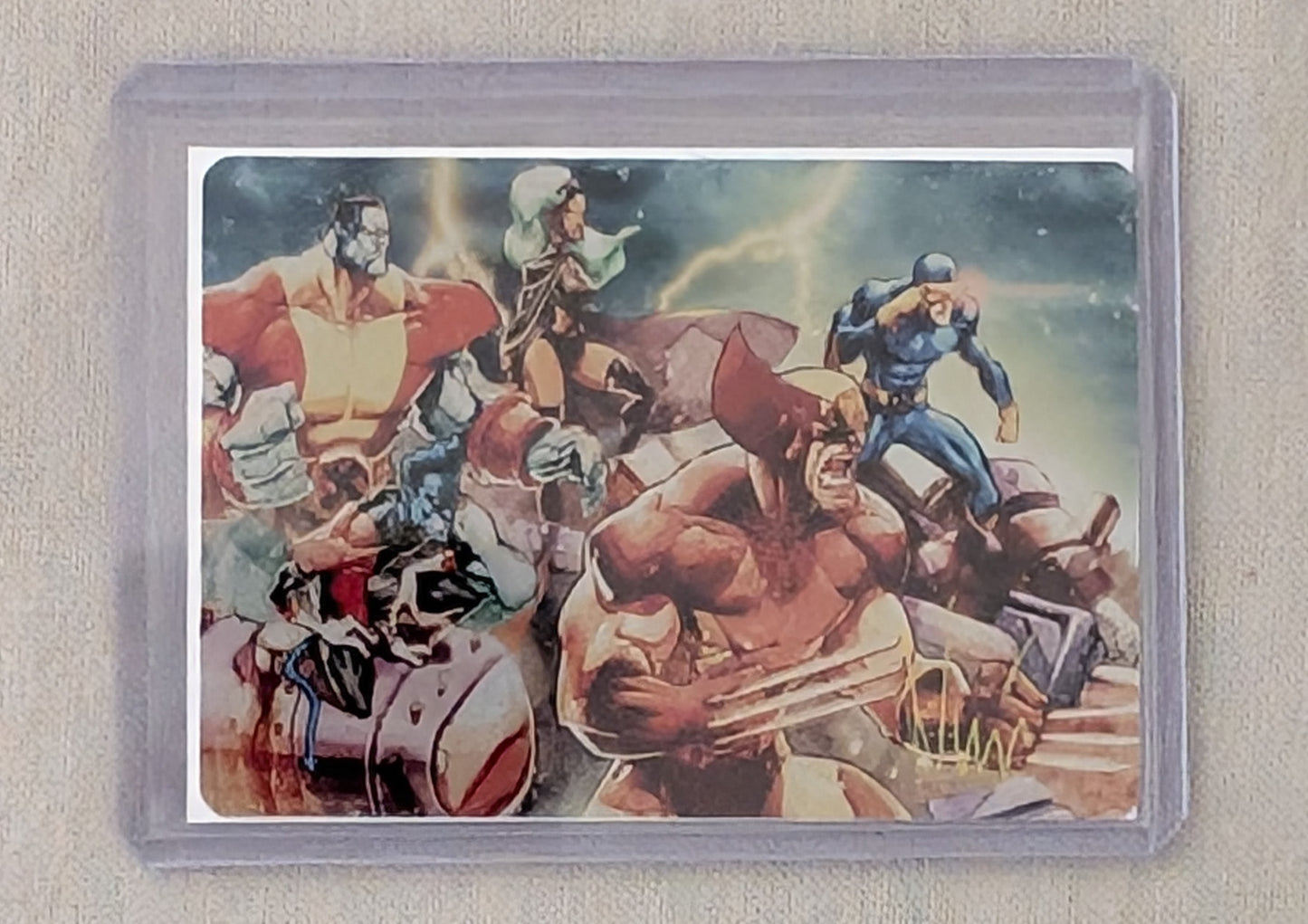 X-Men Signed Metal Trading Card by Eddie Nunez with COA