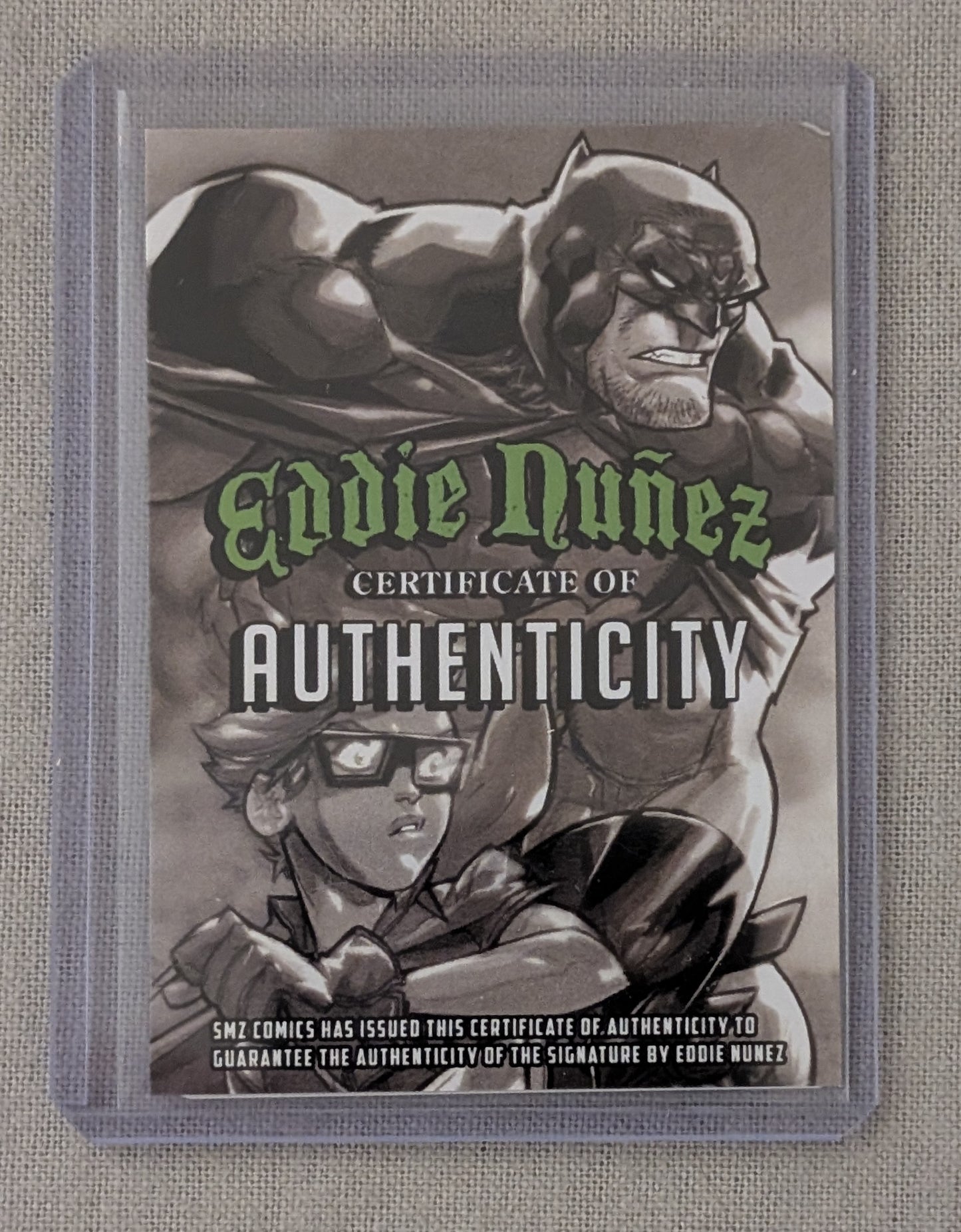 X-Men Signed Metal Trading Card by Eddie Nunez with COA