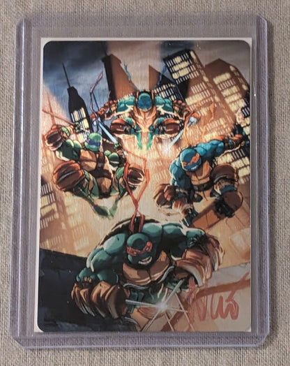Teenage Mutant Ninja Turtles Signed Metal Trading Card by Eddie Nunez with COA