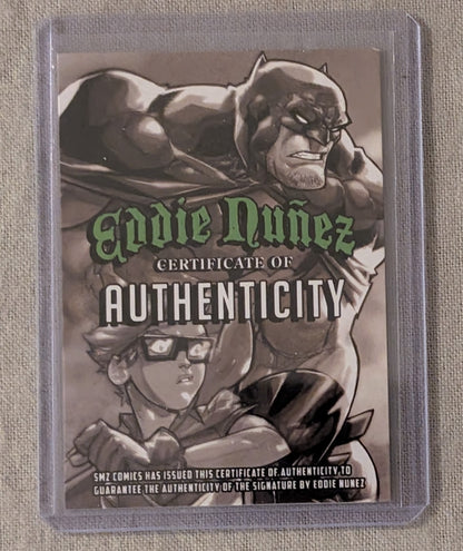 Teenage Mutant Ninja Turtles Signed Metal Trading Card by Eddie Nunez with COA