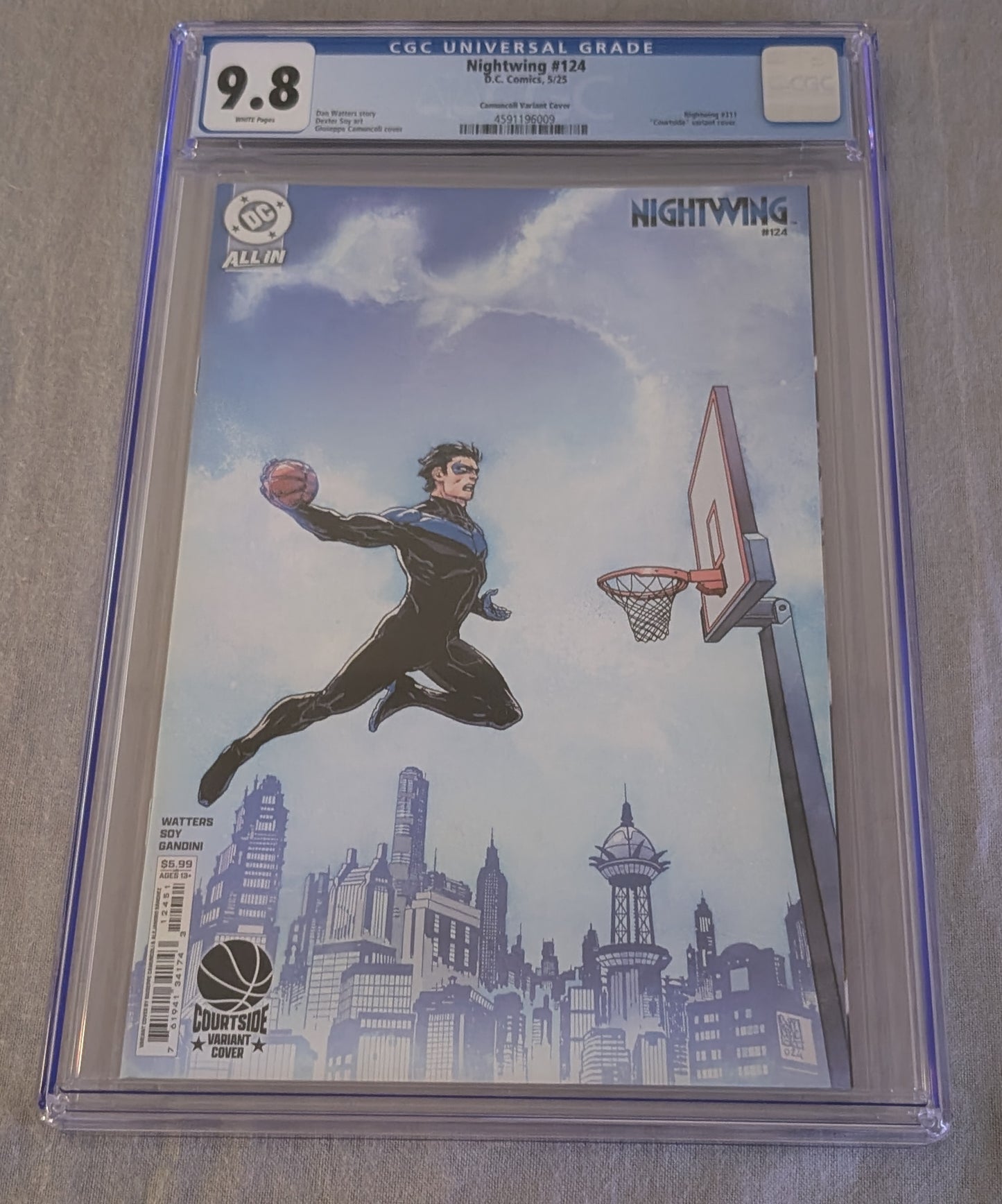 Nightwing #124 Giuseppe Camuncoli Courtside Variant Darthsig Dual Copy Edition CGC 9.8 Slab + Raw Comic