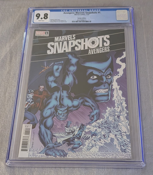 Marvels Snapshots: Avengers #1 1:50 Hidden Gem Variant Darthsig Dual Copy Edition CGC 9.8 Slab + Raw Comic