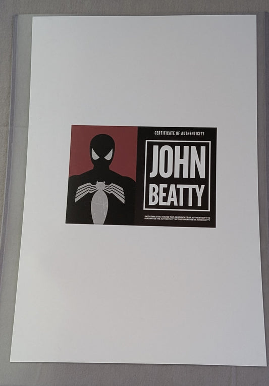 Teenage Mutant Ninja Turtles Signed 11x17 Art Print John Beatty COA Negative Space TMNT