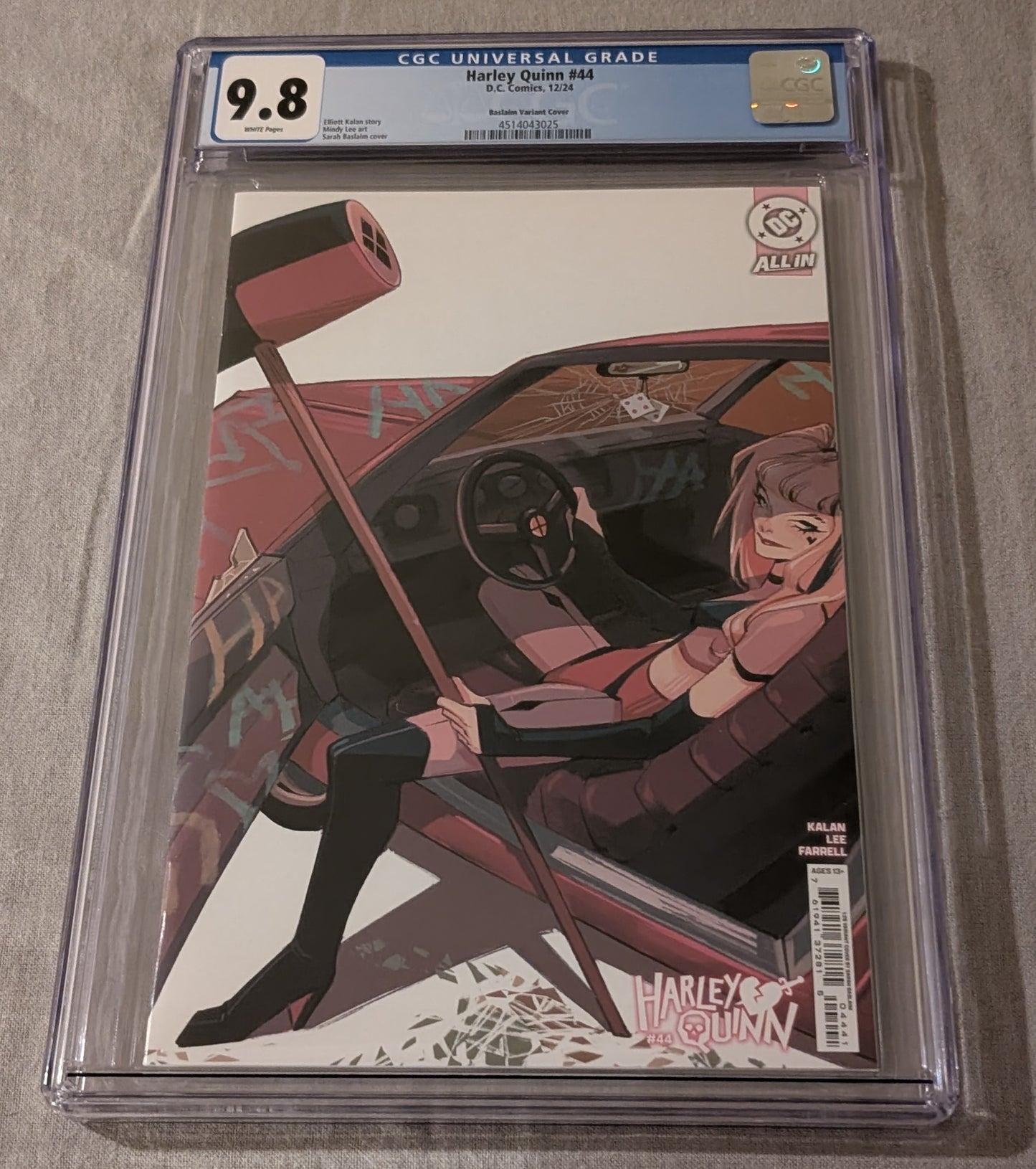 Harley Quinn Vol. 4 #44 Sarah Baslaim 1:25 Incentive Variant CGC 9.8