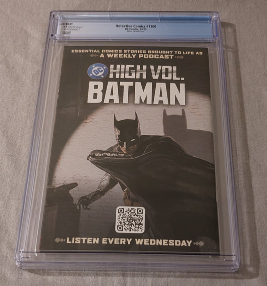 Detective Comics Vol. 3 #1100 Frank Miller Variant CGC 9.4 White Pages DC