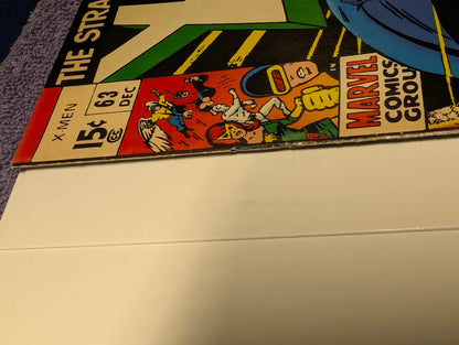 X-Men #63 Marvel Comics 1969 Silver Age Magneto Cover Classic Bronze Transition Issue