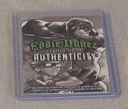 Invincible Battle Beast Metal Trading Card Signed by Eddie Nunez with COA