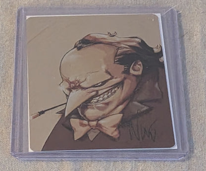 Penguin Metal Trading Card Signed by Eddie Nunez with COA