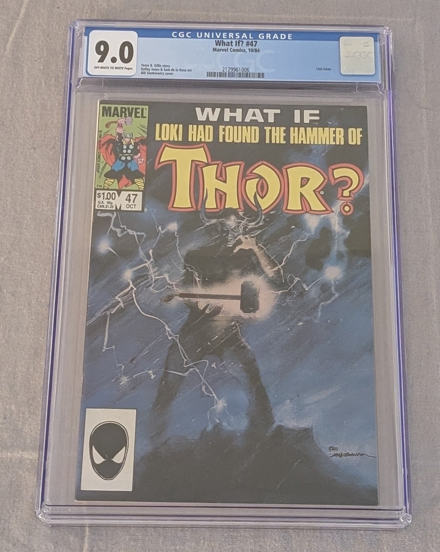 What If? #47 CGC 9.0 | What If Loki Had Found the Hammer of Thor? | Marvel 1984