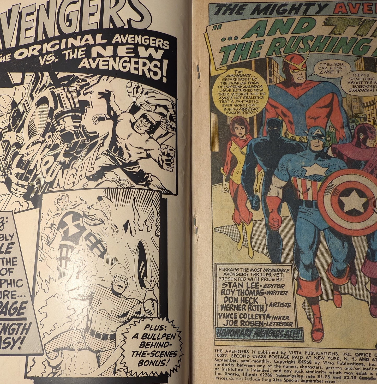 The Avengers Annual #2 Silver Age Marvel Comic – King-Size Special