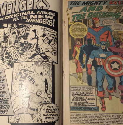 The Avengers Annual #2 Silver Age Marvel Comic – King-Size Special