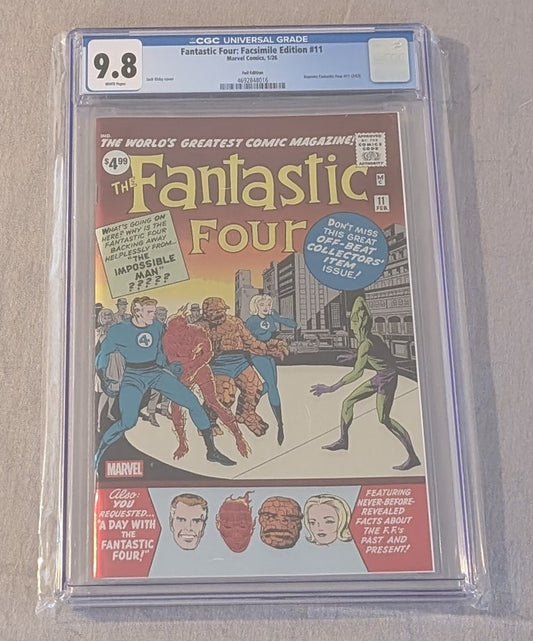 Darthsig Dual Copy Edition: Fantastic Four #11 Facsimile Foil Variant CGC 9.8 + Raw Facsimile Set