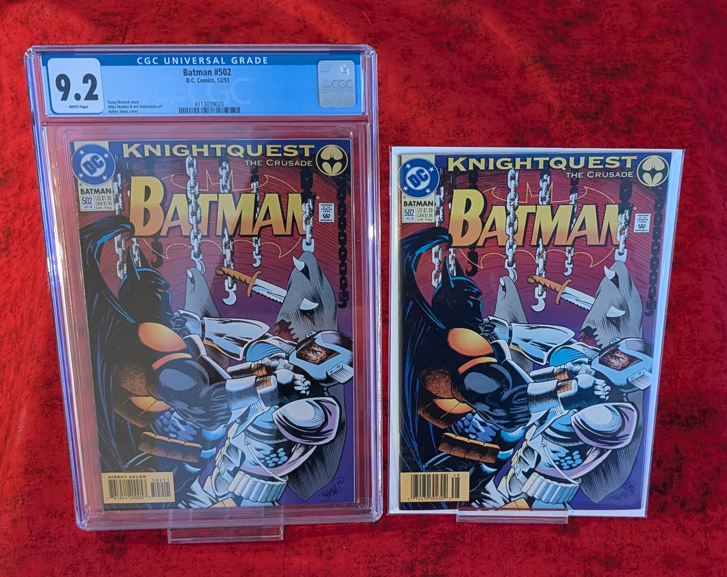 Darthsig Dual Copy Edition: Batman #502 CGC 9.2 + Raw Comic Set | Knightquest The Crusade