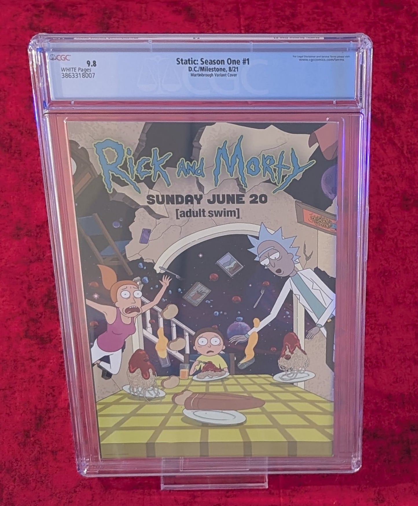 Static: Season One #1 Shawn Martinbrough Old School Variant CGC 9.8 Milestone DC
