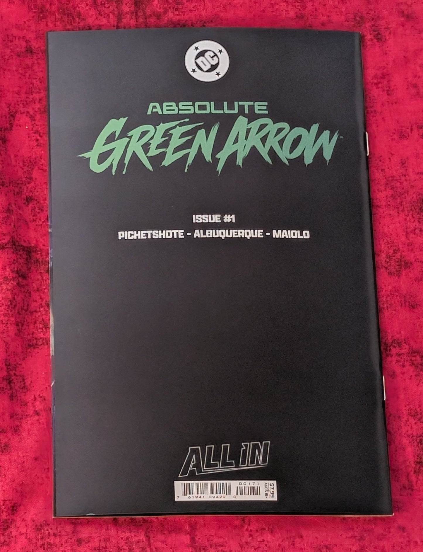 Absolute Green Arrow #1 Logo Foil Variant Signed by Pornsak Pichetshote w/ COA
