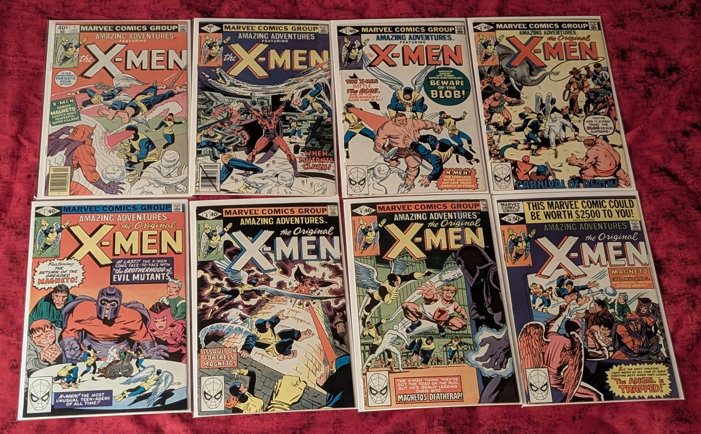 Amazing Adventures Featuring The Original X-Men Comic Lot #1, #2, #5-10