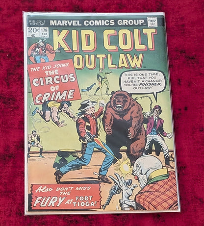 Kid Colt Outlaw #175, #179, #180, #183 and #184 Lot | Bronze Age Marvel Western Comics