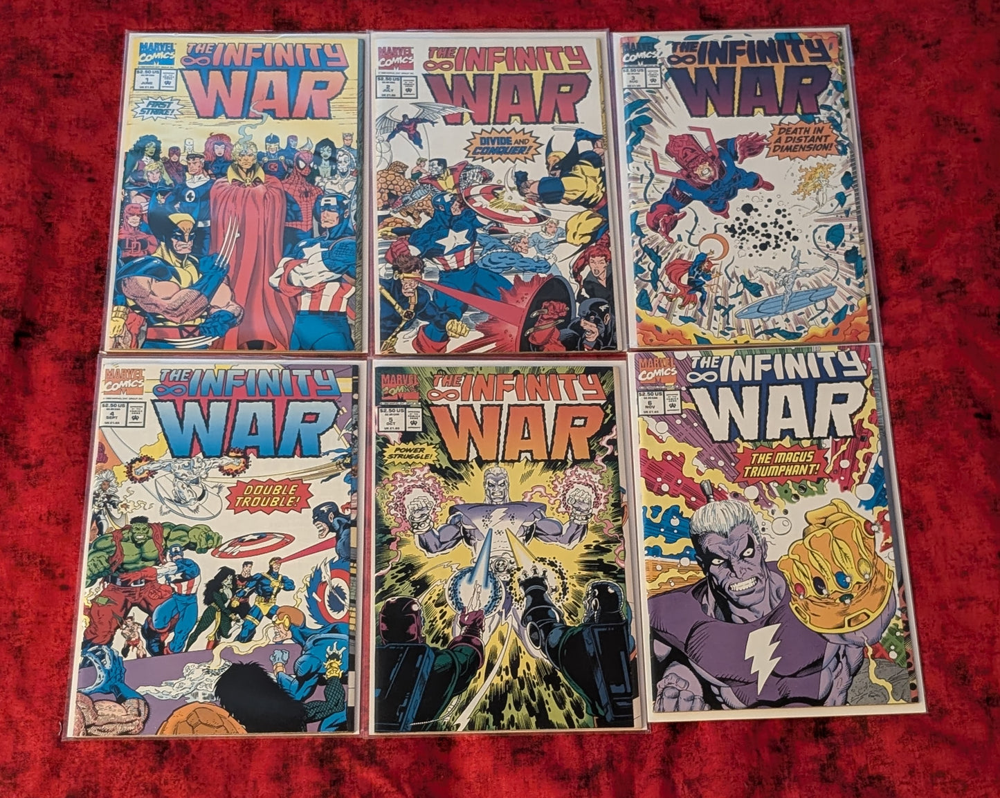 The Infinity War Complete 1-6 Set Marvel Comics Full 6 Issue Miniseries