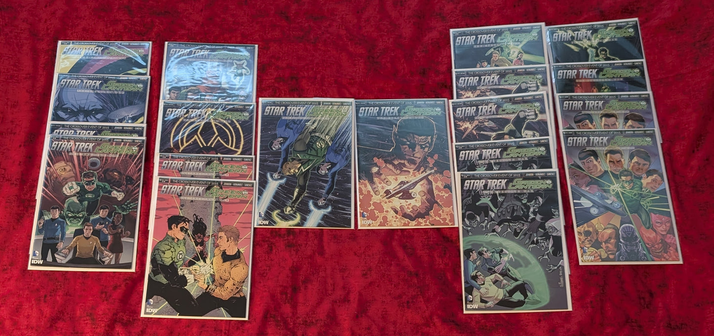 Star Trek Green Lantern The Spectrum War Complete 1-6 Run Lot w/ Variants, Dupes & SUB Covers